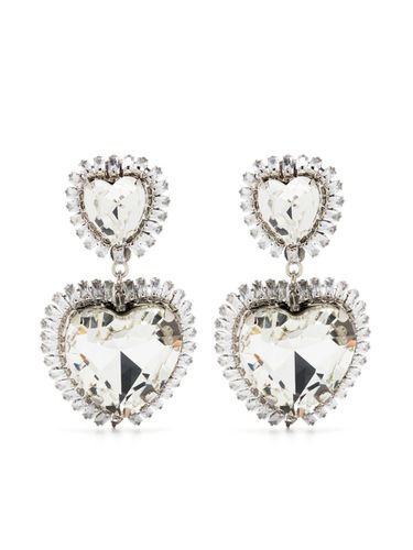 Crystal Heart Earrings - Alessandra Rich - Modalova