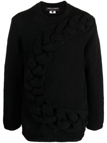 Cable-knit Crewneck Sweater - Comme des Garcons - Modalova