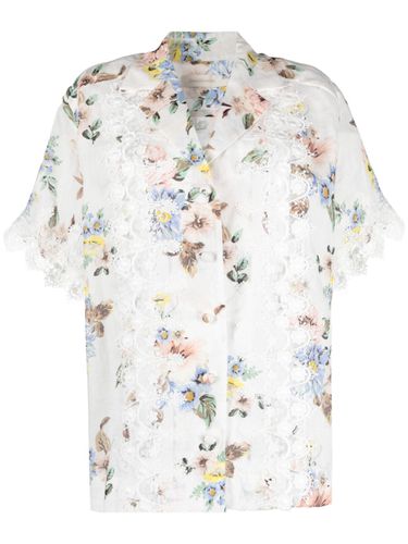 Lace Trimmed Oversized Shirt - Zimmermann - Modalova