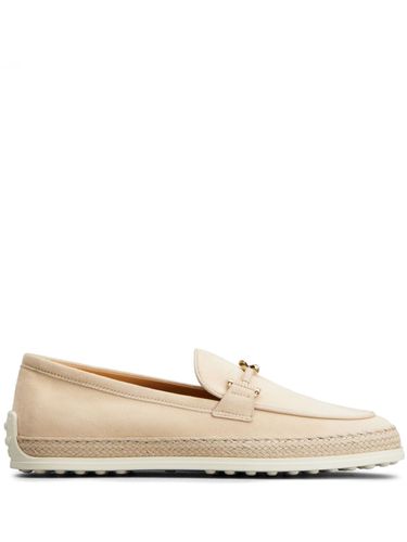 TOD'S - Suede Leather Loafers - Tod's - Modalova