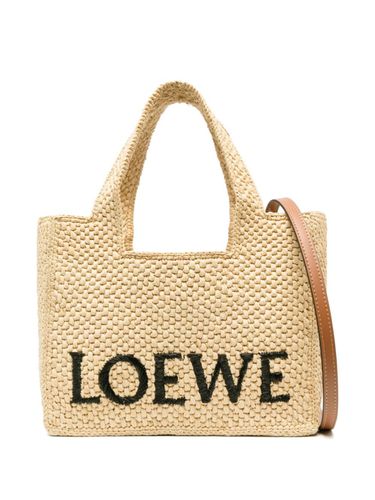 Loewe Font Small Raffia Tote Bag - Loewe Paula's Ibiza - Modalova