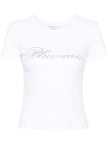 BLUMARINE - Logo Cotton T-shirt - Blumarine - Modalova