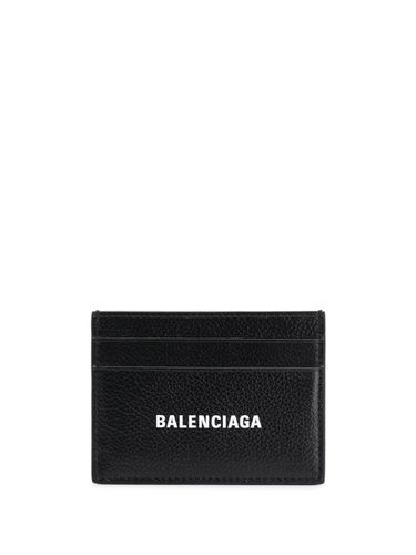 Cash Leather Credit Card Case - Balenciaga - Modalova