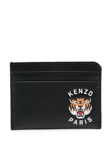 Varsity Tiger Leather Card Case - Kenzo - Modalova