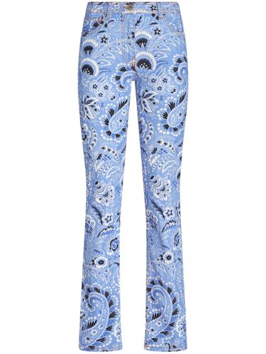 ETRO - Printed Denim Jeans - Etro - Modalova