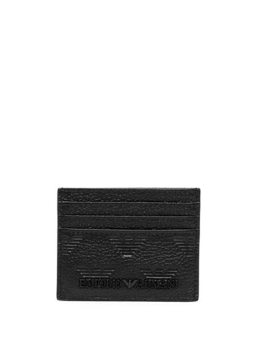 Leather Credit Card Case - Emporio Armani - Modalova