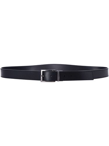 Leather Reversible Belt - Emporio Armani - Modalova
