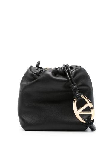 Vlogo Drawstring Mini Leather Bucket Bag - Valentino Garavani - Modalova