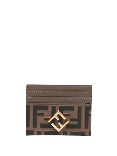 Ff Diamonds Leather Card Case - Fendi - Modalova