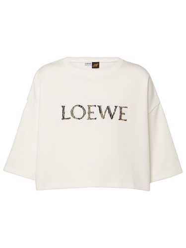 Logo Cropped Cotton T-shirt - Loewe Paula's Ibiza - Modalova
