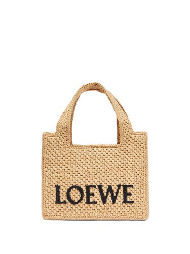 Loewe Font Raffia Mini Tote Bag - Loewe Paula's Ibiza - Modalova
