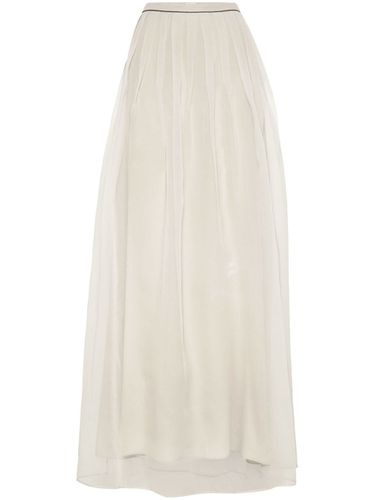 Silk Maxi Pleated Skirt - Brunello Cucinelli - Modalova