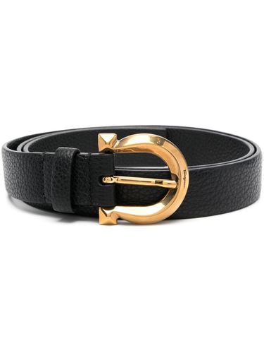 FERRAGAMO - Gancini Leather Belt - Ferragamo - Modalova