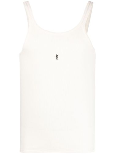 Cassandre Cotton Tank Top - Saint Laurent - Modalova