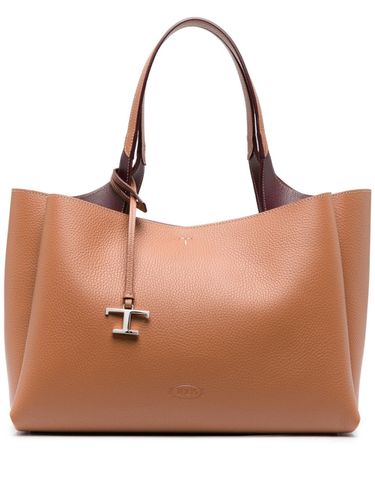 T Timeless Medium Leather Tote Bag - Tod's - Modalova