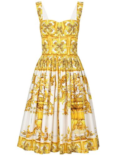 Maiolica Print Midi Dress - Dolce & Gabbana - Modalova