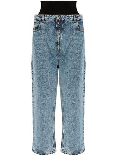 ALAÏA - Knitted Band Denim Jeans - AlaÏa - Modalova