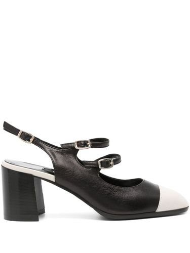Papaya Leather Slingback Mary Janes - Carel Paris - Modalova