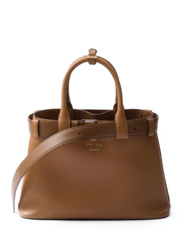 Buckle Medium Leather Handbag - Prada - Modalova