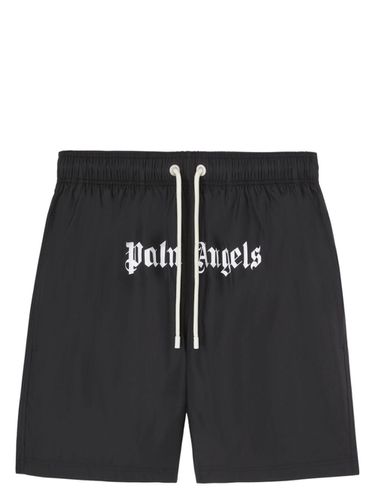 PALM ANGELS - Logo Swim Shorts - Palm Angels - Modalova