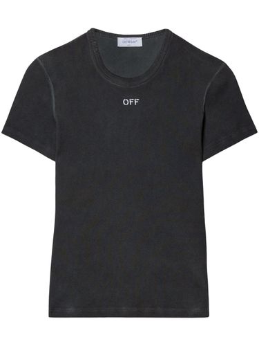 OFF-WHITE - Logo Cotton T-shirt - Off-White - Modalova