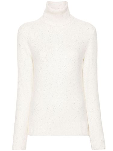 Wool And Silk Blend Turtleneck Sweater - Fabiana Filippi - Modalova