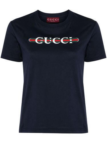 GUCCI - Logo Cotton T-shirt - Gucci - Modalova