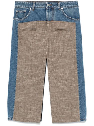 Denim And Tweed Skirt - Stella McCartney - Modalova