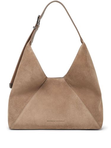 Leather Shoulder Bag - Brunello Cucinelli - Modalova