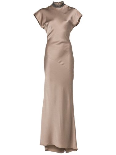 Satin Long Dress - Brunello Cucinelli - Modalova