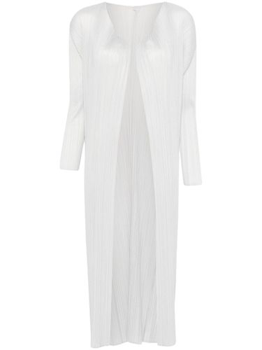 Pleated Long Cardigan - Pleats Please Issey Miyake - Modalova