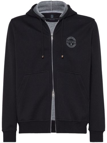 Double Cotton Zipped Hoodie - Brunello Cucinelli - Modalova