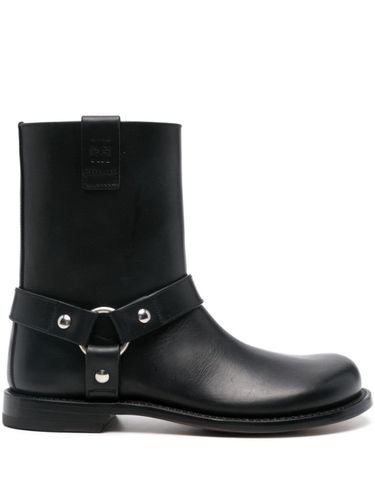 LOEWE - Campo Leather Biker Boots - Loewe - Modalova