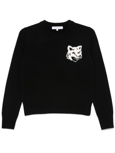 Fox Head Wool Jumper - Maison Kitsune' - Modalova