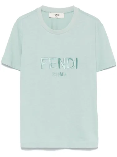 FENDI - Fendi Roma Cotton T-shirt - Fendi - Modalova