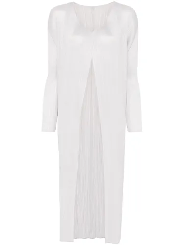 Pleated Long Cardigan - Pleats Please Issey Miyake - Modalova