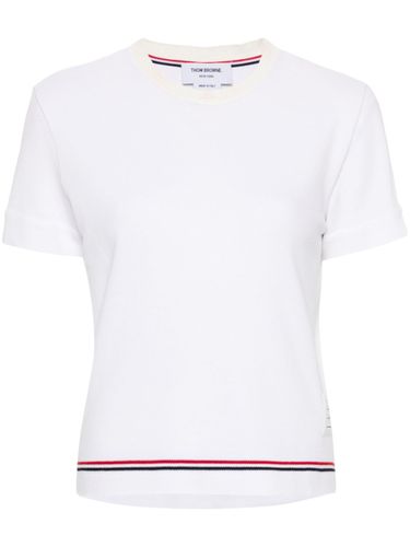 THOM BROWNE - Rwb Cotton T-shirt - Thom Browne - Modalova