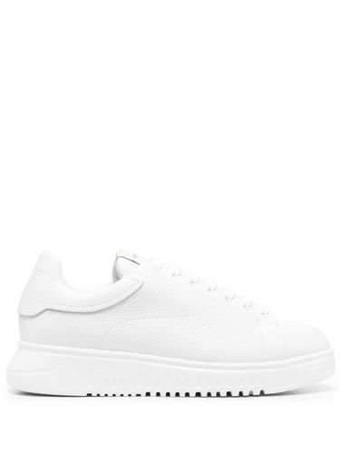 EMPORIO ARMANI - Leather Sneakers - Emporio Armani - Modalova