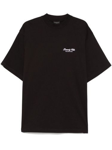 BALENCIAGA - Logo Cotton T-shirt - Balenciaga - Modalova