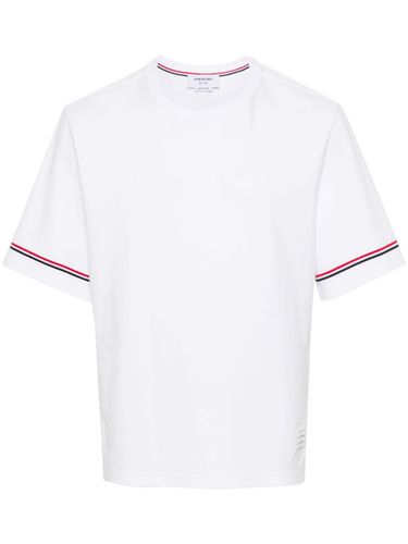 THOM BROWNE - Rwb Cotton T-shirt - Thom Browne - Modalova