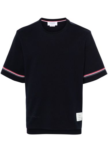 THOM BROWNE - Rwb Cotton T-shirt - Thom Browne - Modalova