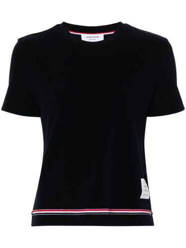 THOM BROWNE - Rwb Cotton T-shirt - Thom Browne - Modalova