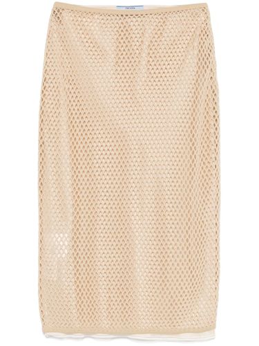 PRADA - Open-knit Midi Skirt - Prada - Modalova