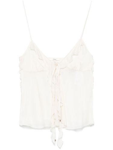 CHLOÉ - Ruffled Silk Top - Chloé - Modalova