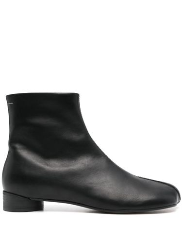 Leather Ankle Boots - MM6 Maison Margiela - Modalova