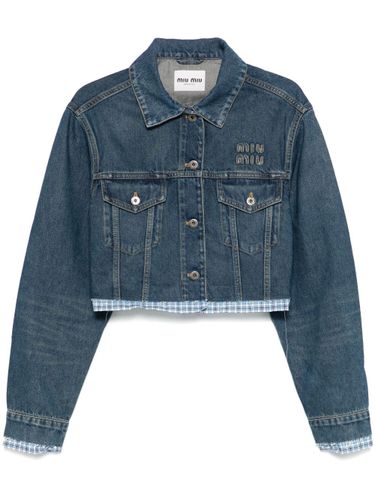 MIU MIU - Denim Cotton Jacket - Miu Miu - Modalova