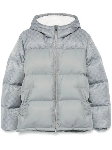 GUCCI - Gg Nylon Down Jacket - Gucci - Modalova