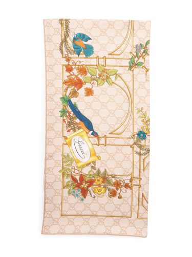 GUCCI - Printed Silk Foulard - Gucci - Modalova