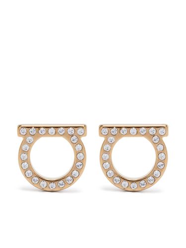Gancini Crystal (l) Earrings - Ferragamo - Modalova