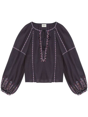 Fernanda Embroidered Cotton Top - Marant Etoile - Modalova